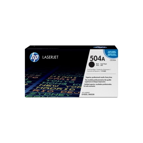 HP 504A BLACK LJ TONER CART CE250A