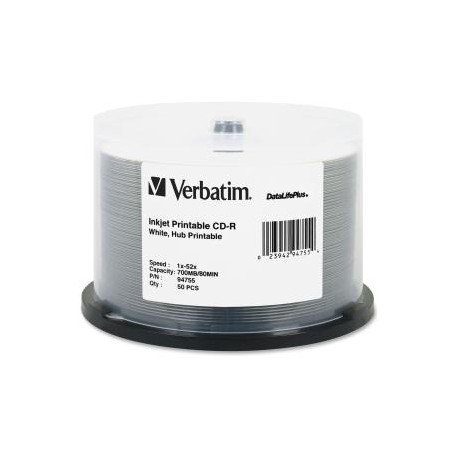 VERBATIM CD-R 50pk Spindle-Wide IJ