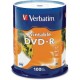 VERBATIM DVD-R 100pk InkJet Printable