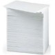 ZEBRA WHITE PVC CARDS. 30 MIL (500 CARDS