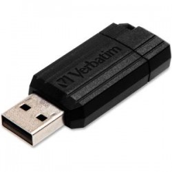 VERBATIM Pinstripe USB Drive 16GB (Black)
