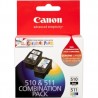 CANON PG510CL511CP-PG510 BLACK+CL511 COLOUR