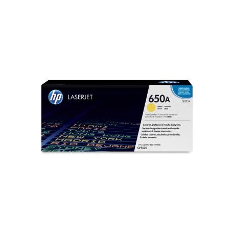 HP 650A YELLOW LJ TONER CART CE272A.