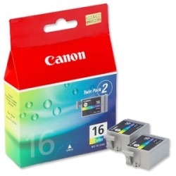 CANON BCI16C COLOUR INK TANK TWIN PACK