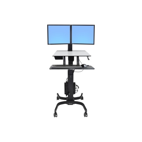 ERGOTRON Workfit-C Sit-Stand Dual LCD Black.