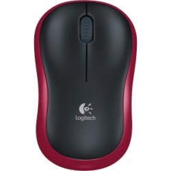 LOGITECH M185 WIRELESS MOUSE - RED