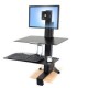 ERGOTRON WORKFIT S SINGLE LD WITH WORKSURFACE