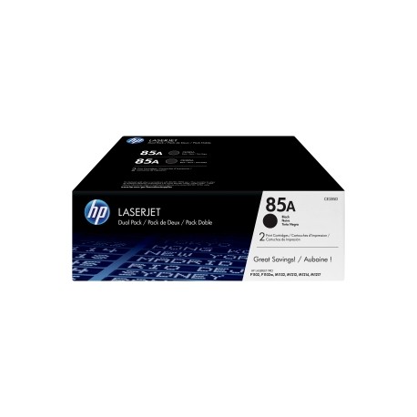 HP 85A BLACK TONER CART TWIN PACK
