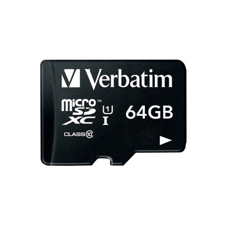 VERBATIM Micro SDXC 64GB (Cls 10 UHS-I) w adaptr