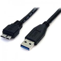 StarTech.com 0.5m 1.5ft Black USB 3.0 Micro B Cable