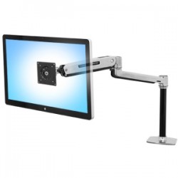ERGOTRON LX Sit Stand Desk Mount LCD Arm Polished