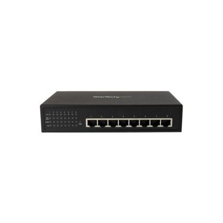 StarTech.com 8 Port Industrial Gigabit PoE+ Switch