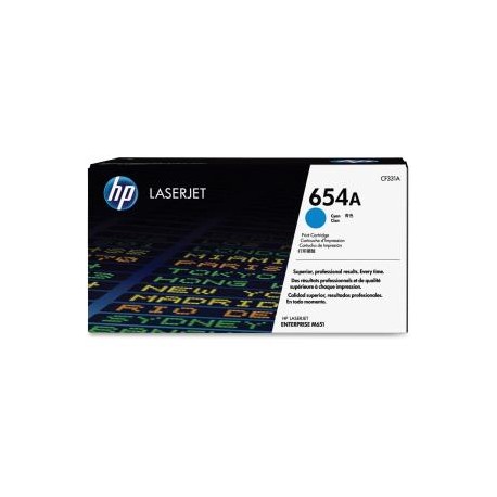 HP 654A CYAN LJ TONER CART CF331A