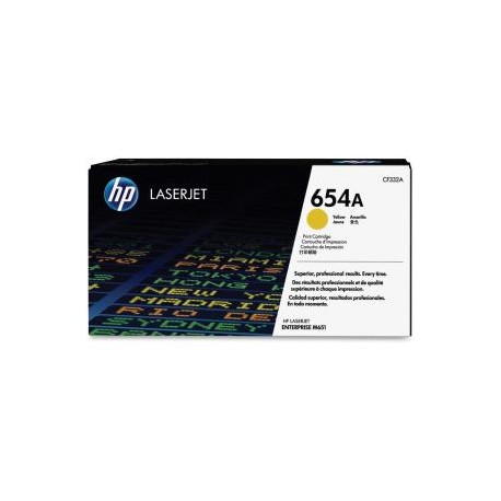 HP 654A YELLOW LJ TONER CART CF332A