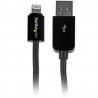 StarTech.com 10 ft Black 8-pin Lightning to USB Cable