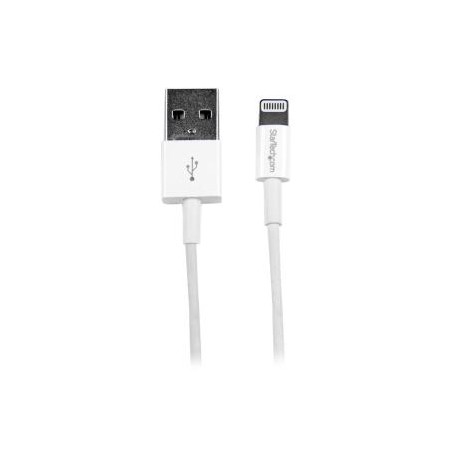 StarTech.com 1m White Slim Lightning to USB Cable