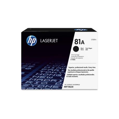 HP 81A BLACK LJ TONER CART CF281A.