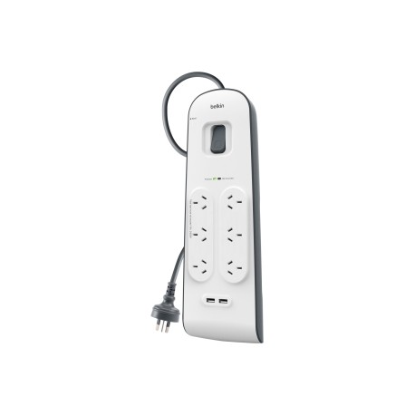 BELKIN 6 Outlet with 2M Cord with 2 USB Ports