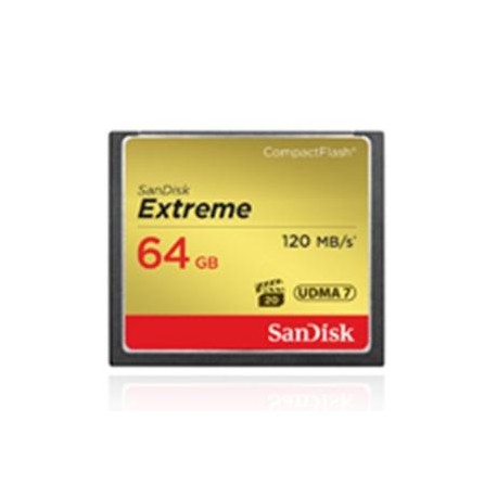 SANDISK Extreme CF 64GB 120MB/s read 85MB/s wr
