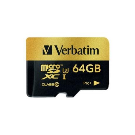 Verbatim Pro+ Micro SDXC 64GB (UHS-I Cla