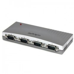 StarTech.com 4 Port USB to RS232 Serial Adapter Hub