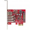 StarTech.com 3Port PCIe USB 3.0 Adapter Card - Standa