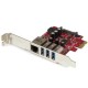 StarTech.com 3Port PCIe USB 3.0 Adapter Card - Standa