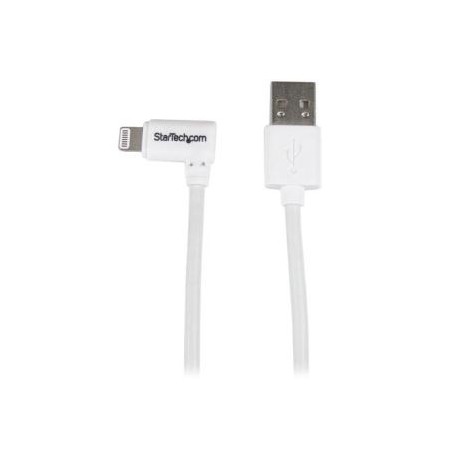 StarTech.com 6ft White Angled Lightning to USB Cable