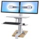 ERGOTRON WORKFIT-S DUAL SIT-STND WORKSURFACE WHIT