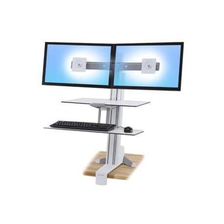 ERGOTRON WORKFIT-S DUAL SIT-STND WORKSURFACE WHIT