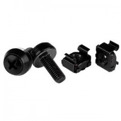 StarTech.com M6 SCREWS CAGE NUTS - 100 PACK BLACK