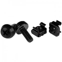 StarTech.com M6 SCREWS CAGE NUTS - 50 PACK BLACK