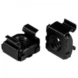 StarTech.com M6 Cage Nuts - 100 Pack Black