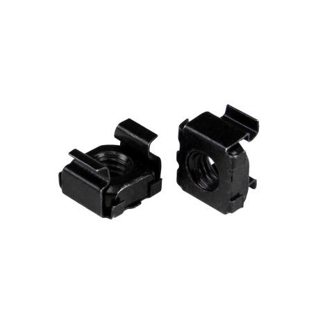 StarTech.com M6 Cage Nuts - 100 Pack Black