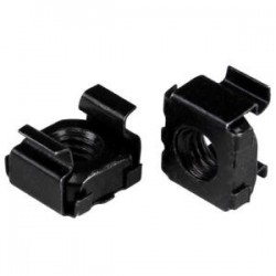 StarTech.com M6 Cage Nuts - 50 Pack Black