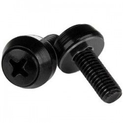StarTech.com M6 Mounting Screws - 50 Pack Black