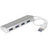 StarTech.com 4 Port Portable USB 3.0 Hub - Aluminum