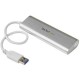 StarTech.com 4 Port Portable USB 3.0 Hub - Aluminum