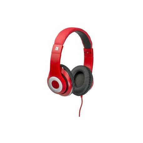 VERBATIM OVER-EAR CALSSIC AUDIO HEADPHONES - RED