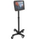 COMPULOCKS RISE FREEDOM-ROLLING FLOOR POLE STAND BK