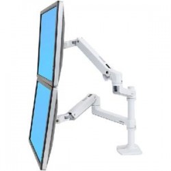 ERGOTRON LX STACKING ARM WHITE NO GROMMET
