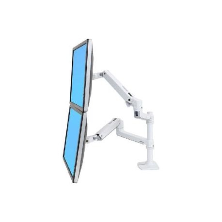 ERGOTRON LX STACKING ARM WHITE NO GROMMET