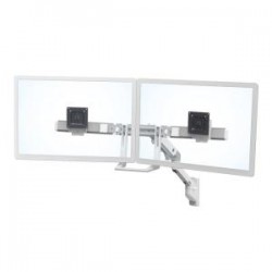 ERGOTRON HX WALL DUAL MONITOR ARM SILVER METALLIC