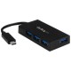 StarTech.com 4 Port USB C Hub - C to A - Power Adapt