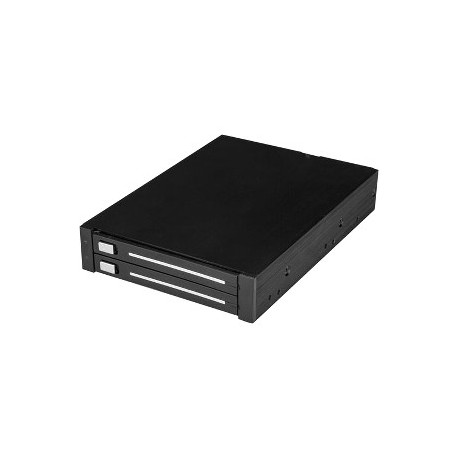 StarTech.com 2-Bay 2.5in SATA SSD/HDD Rack for 3.5 Ba