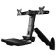 StarTech.com Sit Stand Desk - Wall Mount Dual Monitor