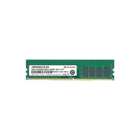 TRANSCEND 8GB JM DDR4 2666 U-DIMM 1RX8 1GX8 CL19