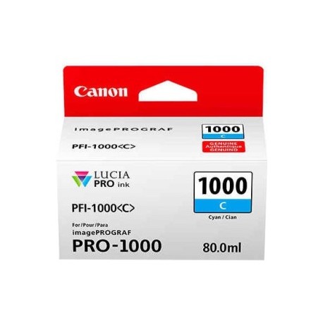 CANON PFI1000C CYAN INK TANK