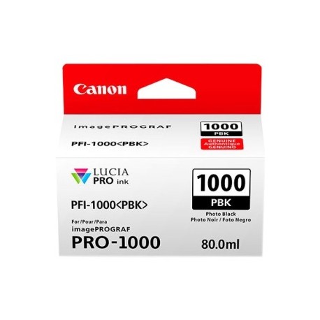 CANON PFI1000PBK BLACK INK TANK