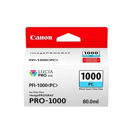 CANON PFI1000PC PHOTO CYAN INK TANK